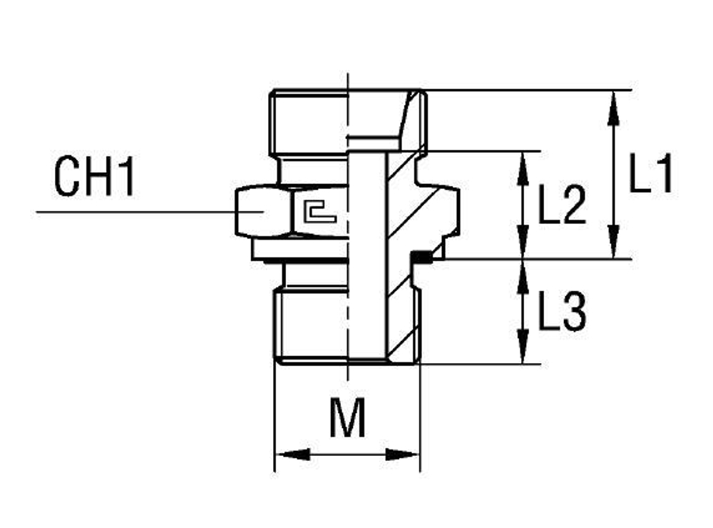 Штуцер FE DS16 M22x1.5 (корпус)