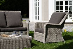 "Гляссе" лаунж-зона из искусственного ротанга, цвет бежевый