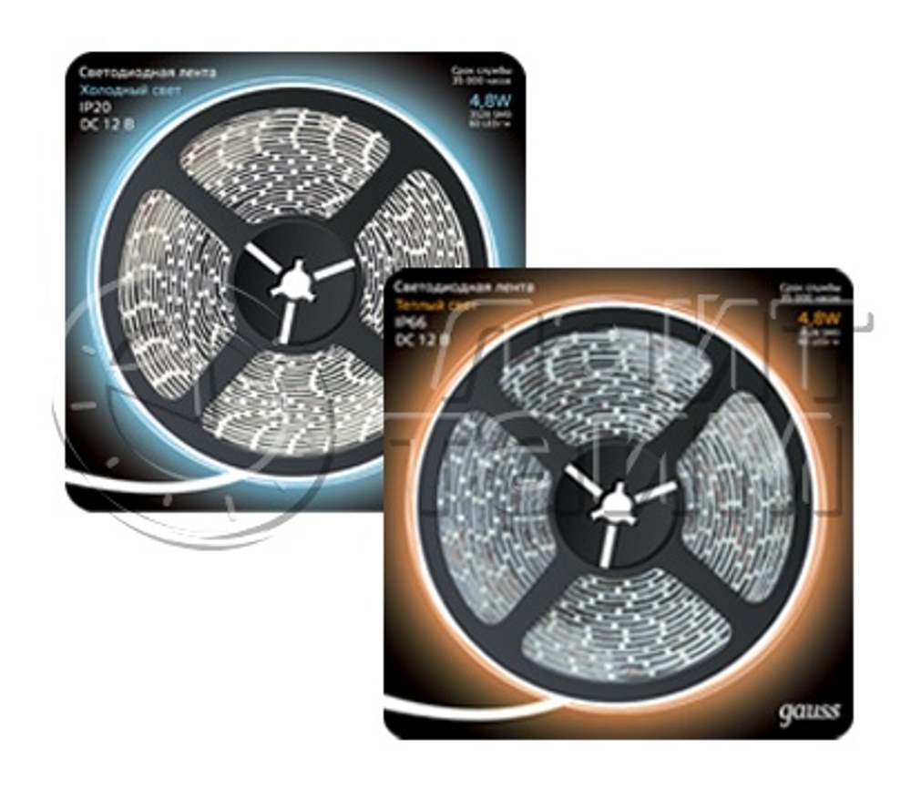 Лента LED 3528/60-SMD 4.8W 12V DC синий