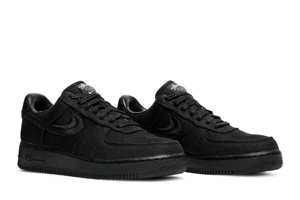 Кроссовки Stussy X Nike Air Force 1 Low "Triple Black"
