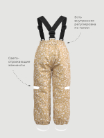 Брюки утеплённые Mjölk Caramel Flowers, утеплитель 120гр/м2