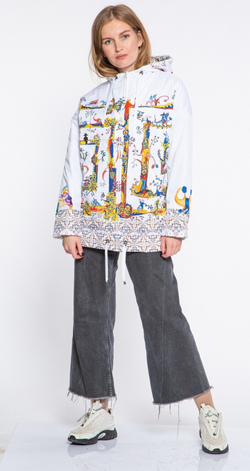 Куртка "Лабиринт", по мотивам средневековых буквиц и фантастических существ со страниц Псалтыри Латтрелла