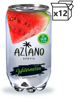 Напиток газированный Aziano Exotic со вкусом Арбуза 350 мл * 12 шт