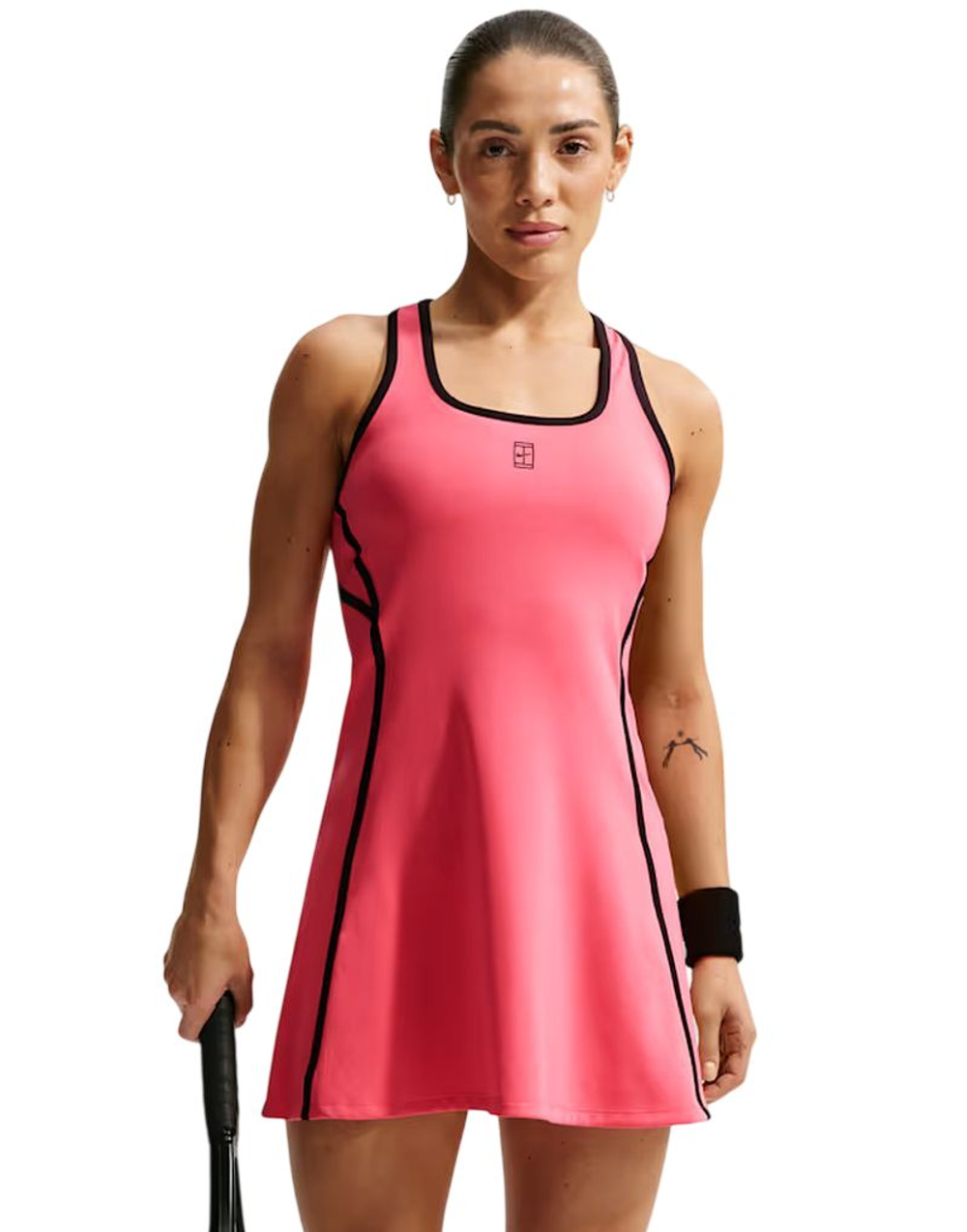 Теннисное платье Nike Court Dri-Fit Advantage - sea coral/black