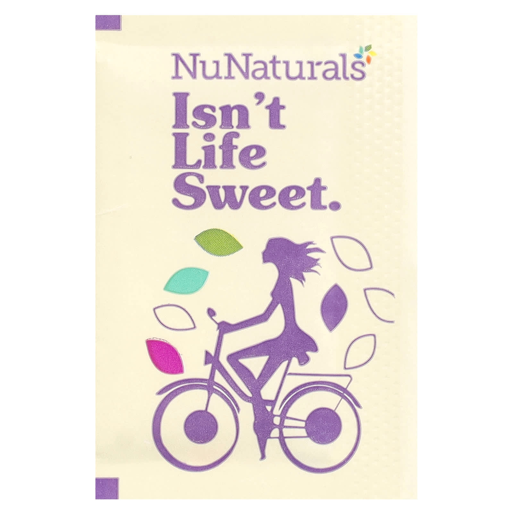 NuNaturals, Органический подсластитель, стевия и архат, 70 пакетиков, 2,47 унции (70 г)