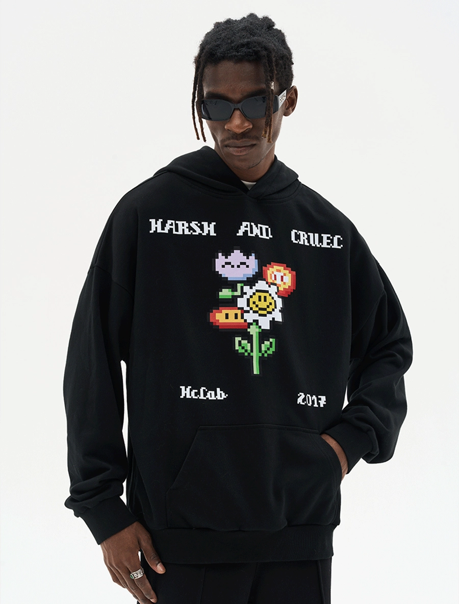 Худи HARSHandCRUEL "PixeLs" Oversized Hoodie