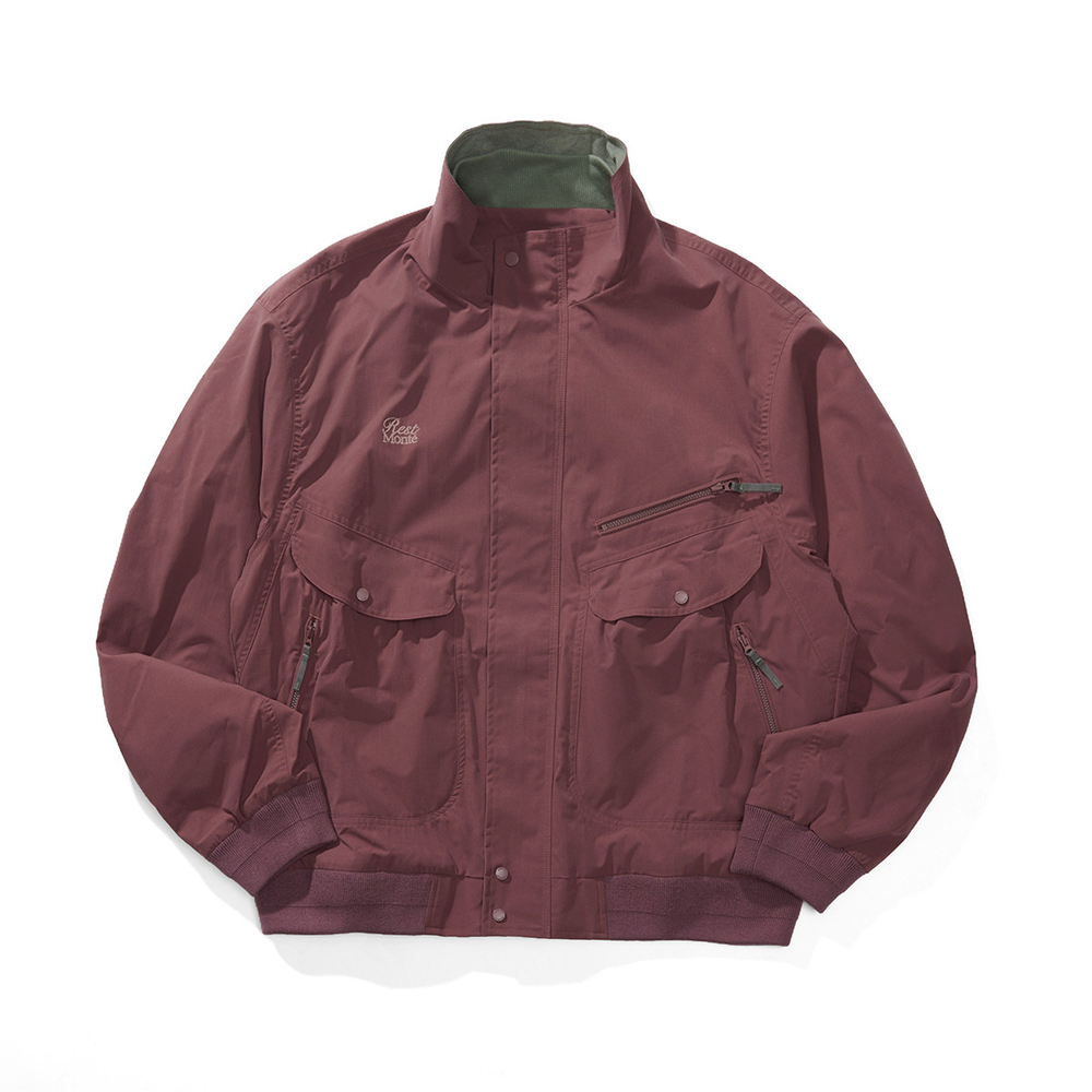 Куртка Nothomme Monterest Outdoor Water-Repellent Retro Mountain Style Color-Block Loose Fit Stand Collar Workwear Jacket