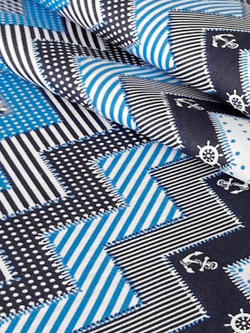 Ткань бязь плательная, рис. "Морской", ширина 150 см, арт. 106