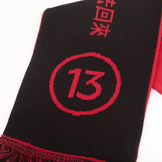 Шарф ЮНОСТЬ Номер 13 - Назад пути нет красный