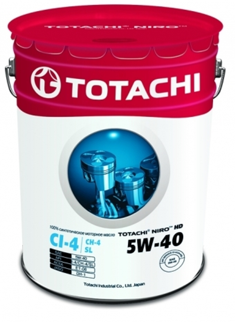 Масло моторное синтетическое TOTACHI NIRO HD   API CI-4/SL 5W-40 19л