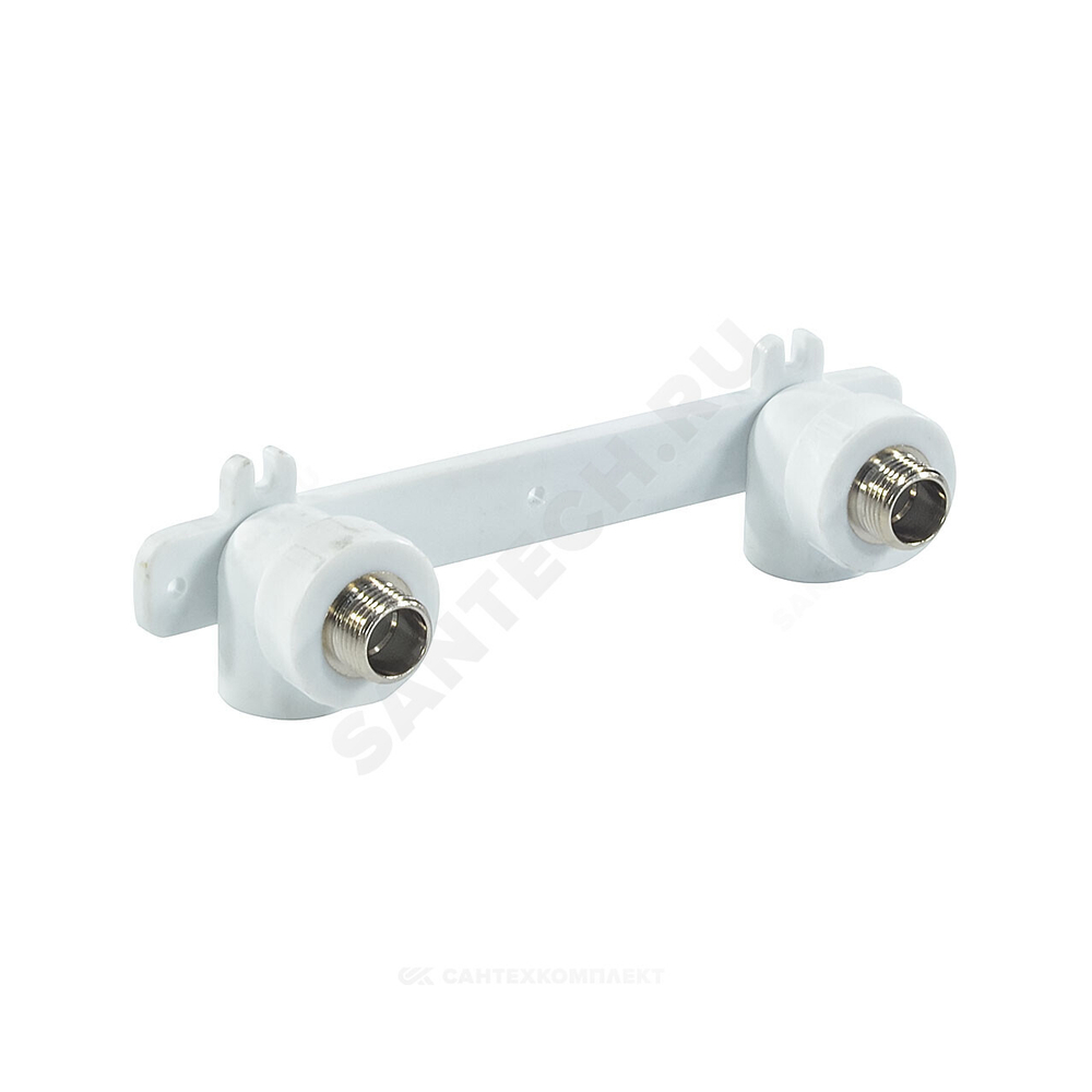 Планка монтажная PP-R белая Дн 25х1/2" НР под смеситель с водорозетками PRO VALFEX 10124220-PRO
