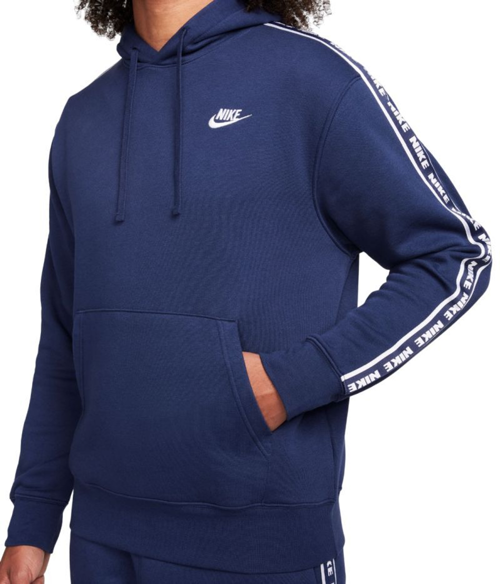 Мужской теннисный костюм Nike Club Fleece Casual Hoodie - небесный