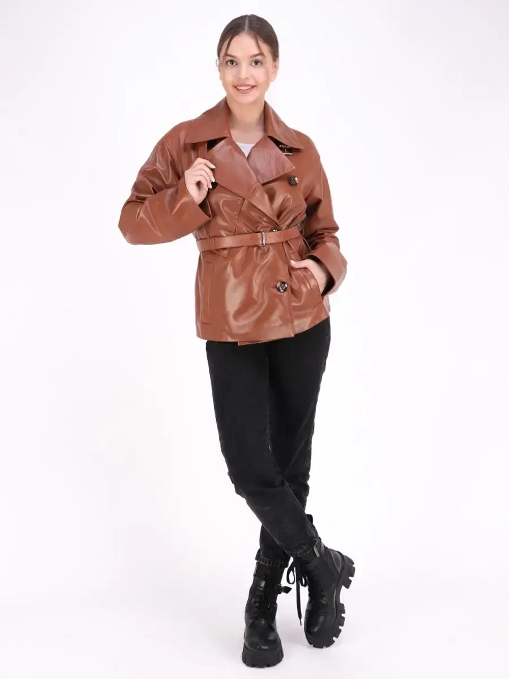 Женская кожаная куртка/натуральная кожа/Турция