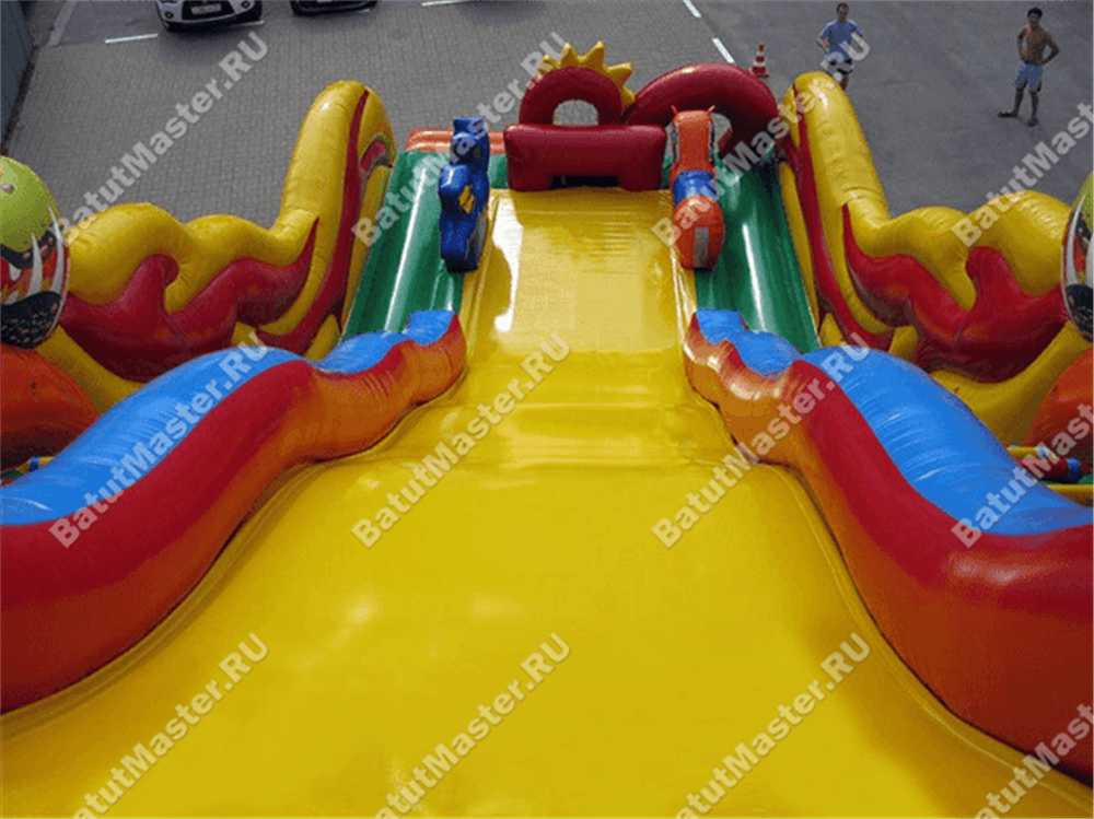 Коммерческий надувной батут "Змей Горыныч 2" 11*6*8,5 м