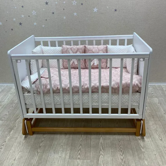 Детская кроватка на маятнике Incanto Iris Белый/дуб