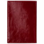 Обложка для паспорта натуральная кожа "наплак", тиснение золотом "Impression", красная, BRAUBERG, 238211