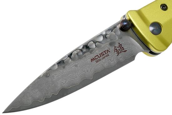 Складной нож Mcusta Bushi Sword c клинком из стали VG-10 San Mai (Laminated Stainlesss Damascus) рукоять алюминий