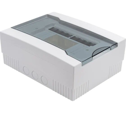 Бокс с прозрачной крышкой ЩРН-П-8 для наружной уст.8-и модульных устройств 730-2000-008