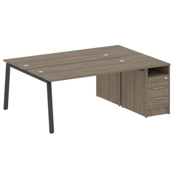 Метал Систем Рабочая станция с тумбой на А-образном м/к БА.РС-СТП-2.4