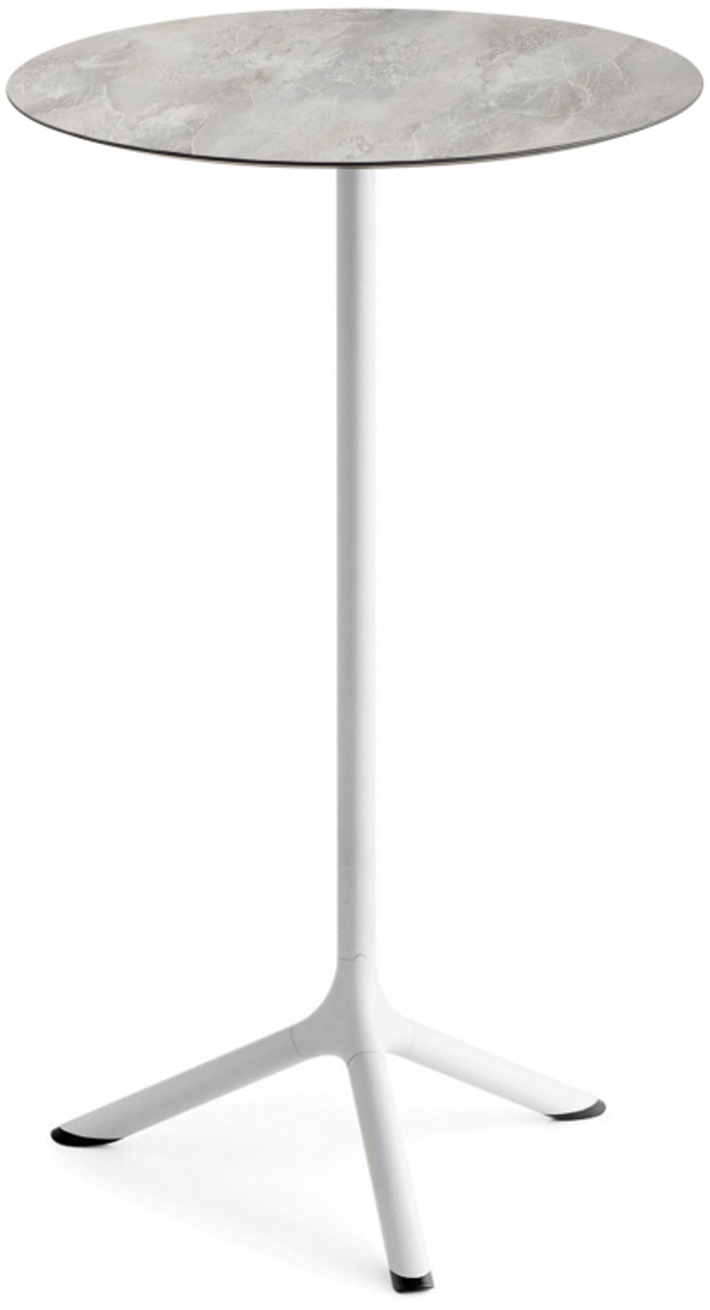 Стол ламинированный барный Scab Design Tripe, белый, каменный