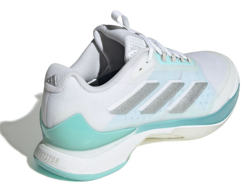 Женские Кроссовки теннисные Adidas Avacourt 2 - white/silver metalic/aqua