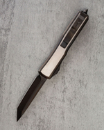 Автоматический складной нож Vespa Marfione Custom Knives Ultratech Tanto Blackwash Steel Satin Handle M390 123-1BKS (черный-сталь)