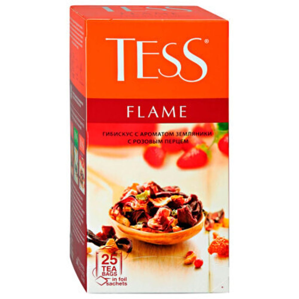 Чай фруктовый Tess, Flame, 25 пак