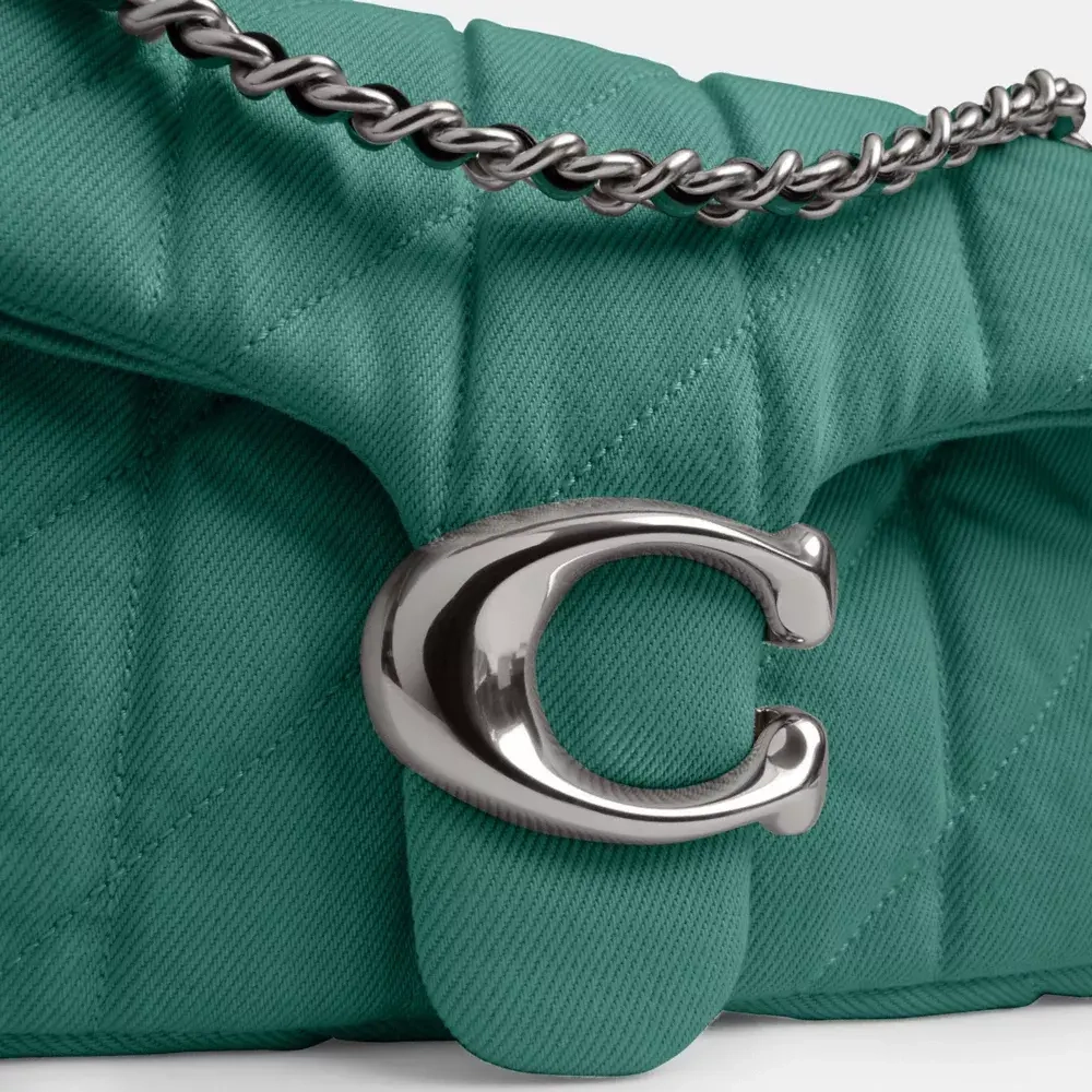 COACH СУМКА ЧЕРЕЗ ПЛЕЧО TABBY 26 С МЯГКОЙ ПОДКЛАДКОЙ, ЗЕЛЕНЫЙ