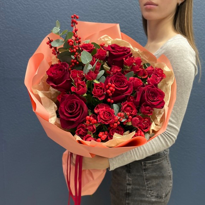 Букет "Огонь любви" #23