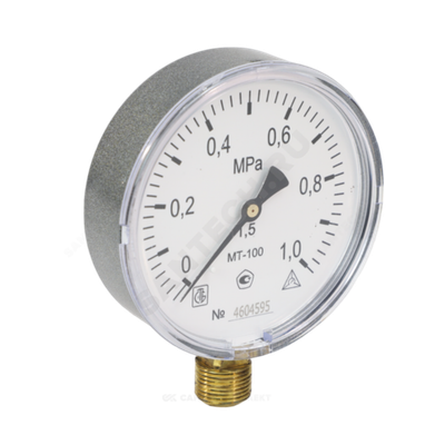 Манометр МТ-100 радиальный Дк100мм 0-2,5 МПа кл.1,5 М20х1,5 Багория