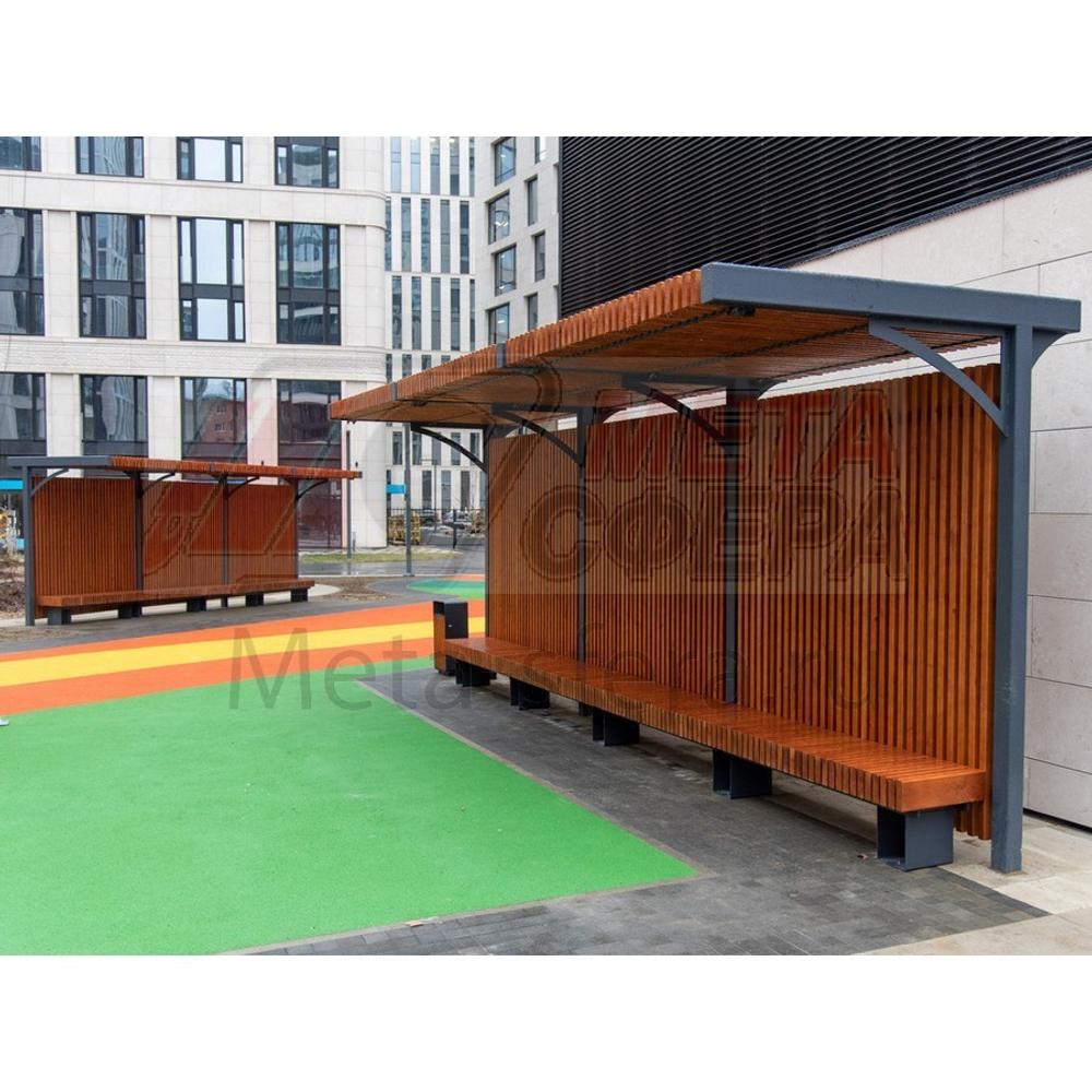 Пергола Греция со скамейкой