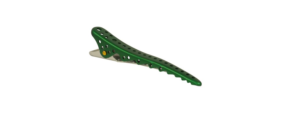 Зажимы Y.S.Park  Shark Clip YS-10*2 (2 шт.) зеленый металлик