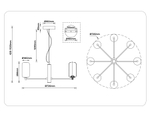 LH11109/8 WH/FR белый/белый матовый 28W 3000K D720*280