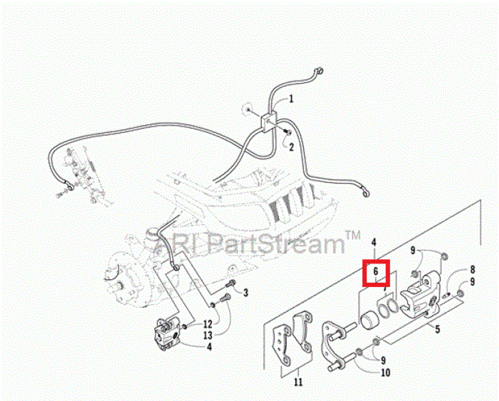 Комплект тормозного поршня 0502-606