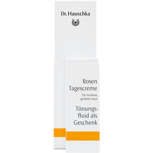 Лёгкий дневной крем Розы + Тонирующий флюид (набор) Dr.Hauschka