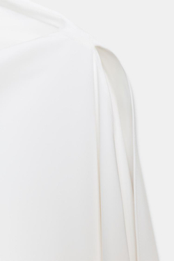 ZARA ТОП-НАКИДКА АСИММЕТРИЧНОГО КРОЯ — ZW COLLECTION, ЭКРЮ