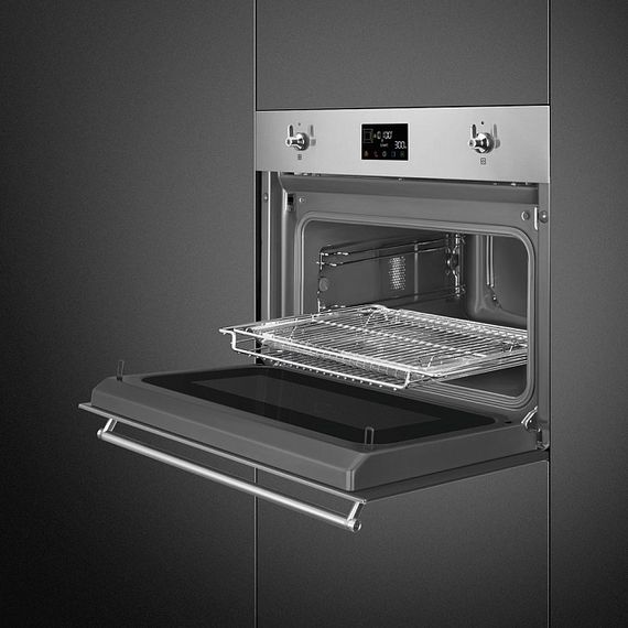 Компактный дух.шкаф с функцией СВЧ SMEG SO4302M1X