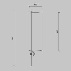 Светильник настенный Maytoni   MOD437WL-02BG1