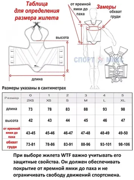 Жилет для тхэквондо размер №2