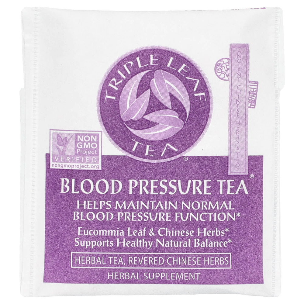 Triple Leaf Tea, травяной чай для повышения артериального давления, 20 чайных пакетиков, 30 г (1,06 унции)