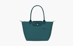 Longchamp Le Pliage Green Recycled Canvas M Tote Bag "Peacock"
