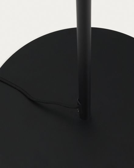 Торшер Brisia из черного металла с матовым стеклянным шаром Ø30