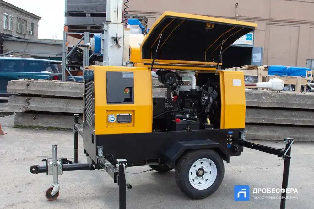 Осветительная мачта LT4500 9 метров с дизельным генератором передвижная