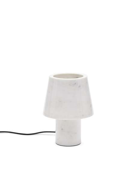 Настольная лампа Alaro из белого мрамора
