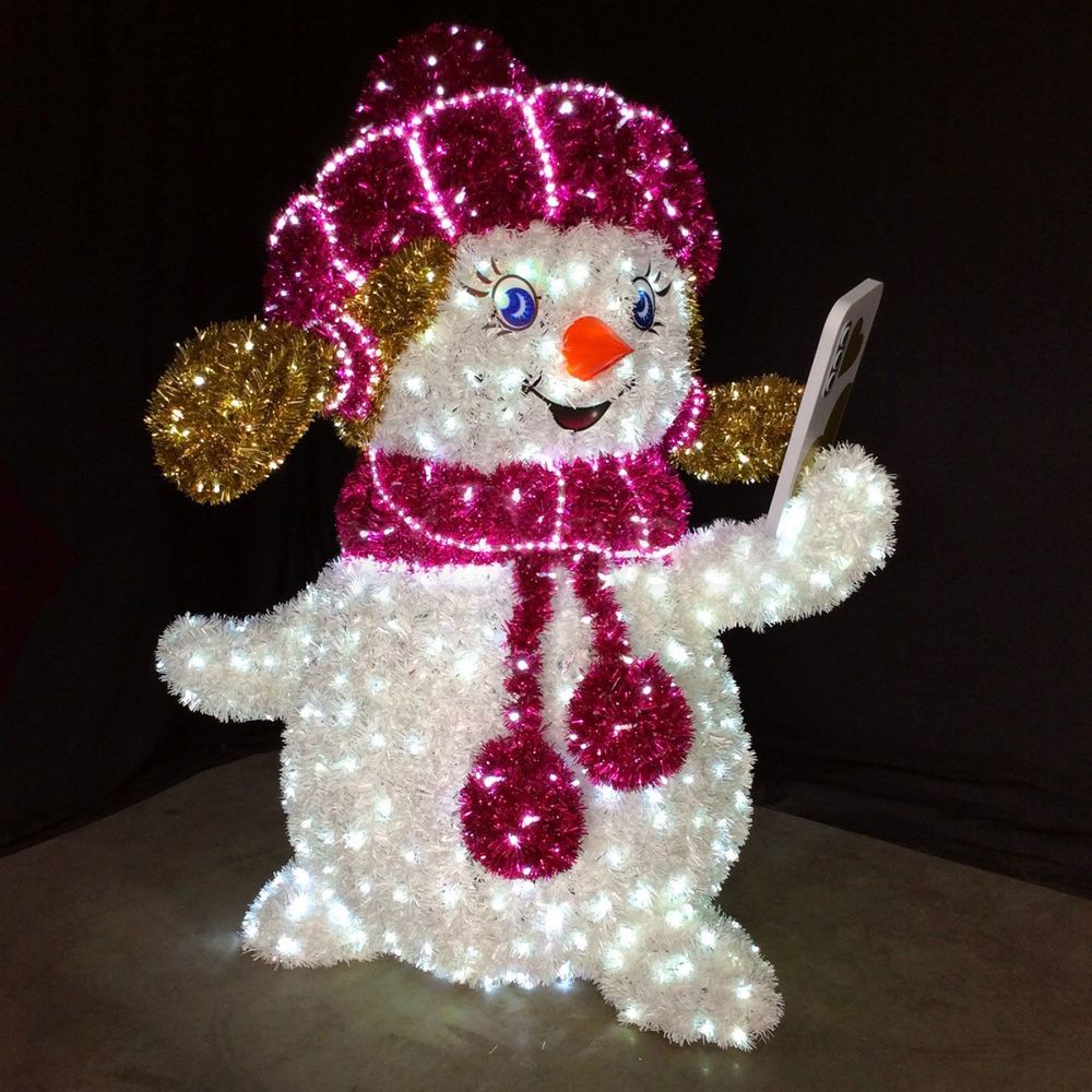 новогодний снеговик девочка "Снежка"