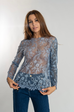 Кружевной лонгслив