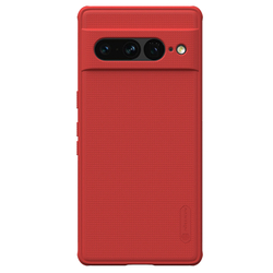 Усиленный двухкомпонентный чехол красного цвета от Nillkin для смартфона Google Pixel 7 Pro, серия Super Frosted Shield Pro