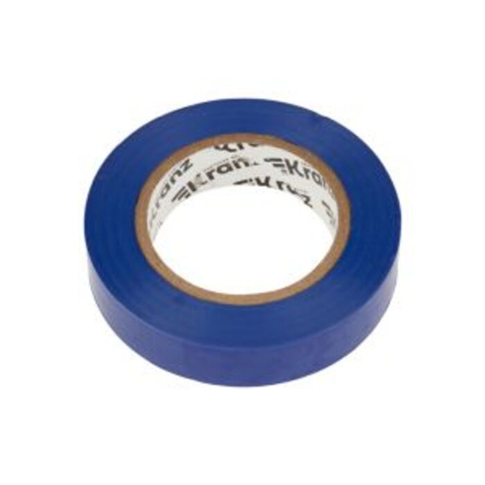 Изолента ПВХ KRANZ 0.13х15 мм, 20 м, синяя
