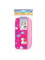 Пенал-косметичка ЮНЛАНДИЯ, 2 отделения, мягкий, "Ламы", розовый, 20х6х9 см, 228980