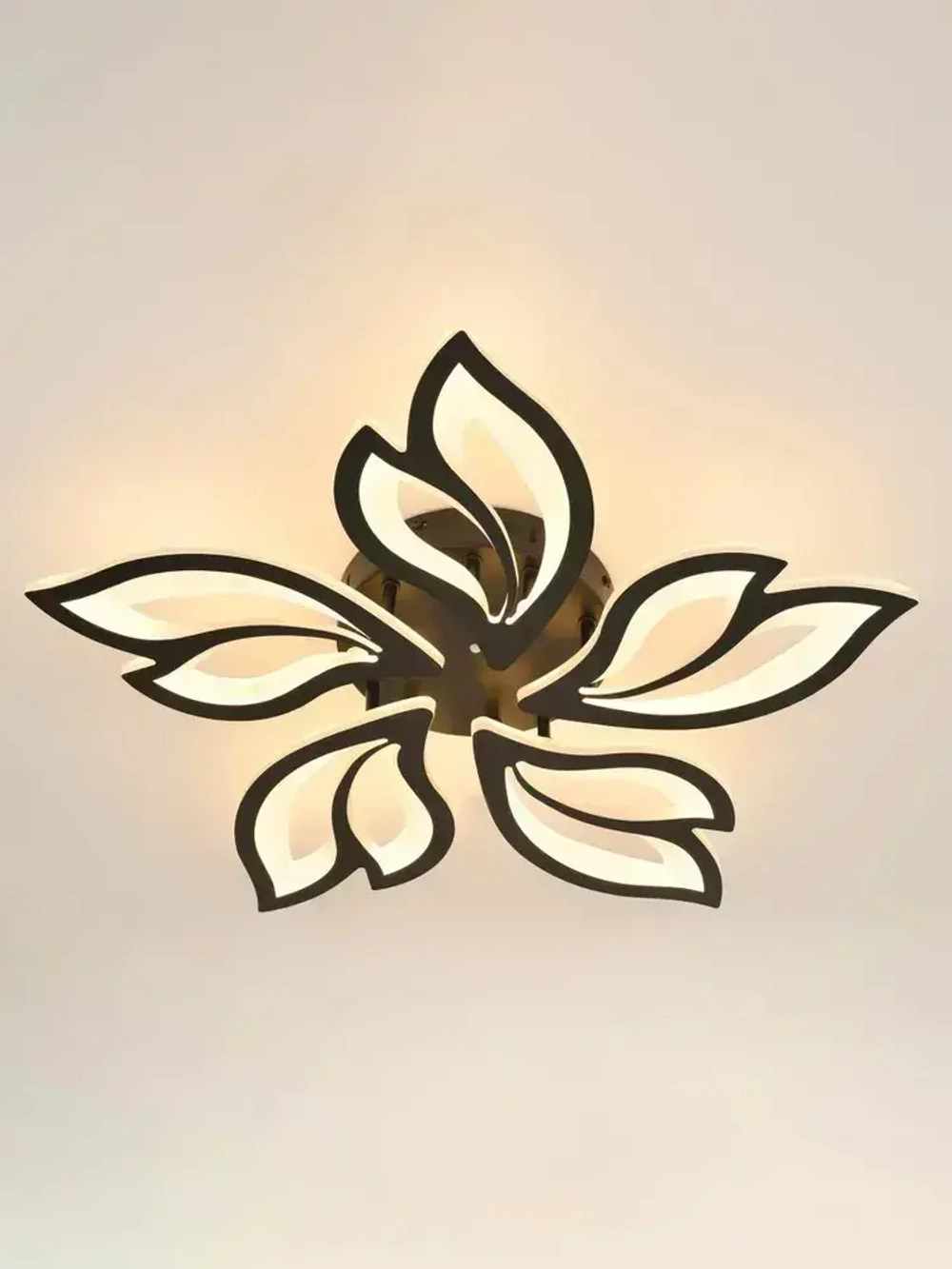 Люстра потолочная светодиодная с пультом ДУ Rivoli черная LED 120 Вт 3000 - 6000 К, светильник на кухню, в детскую, в спальню